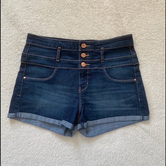 refuge Pants - High Waisted Denim Shorts